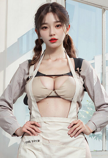 Sexy Girl in Apron Kitchen Outfit PixiBB