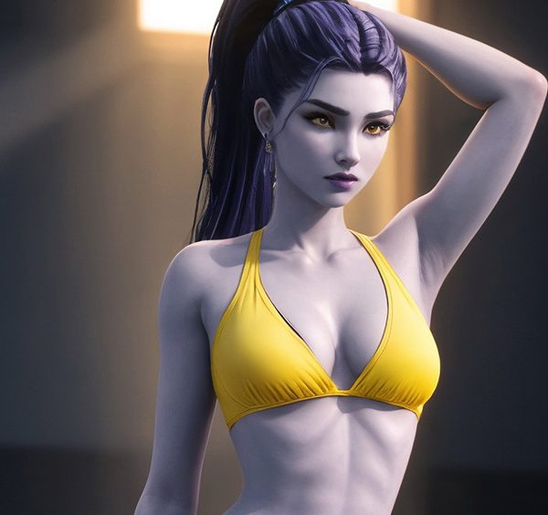 Widowmaker Overwatch Sexy AI Cosplay