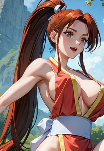 Mai-Shiranui-Bathing-The-King-of-Fighters-Sexy-Anime-Girl-PixiBB