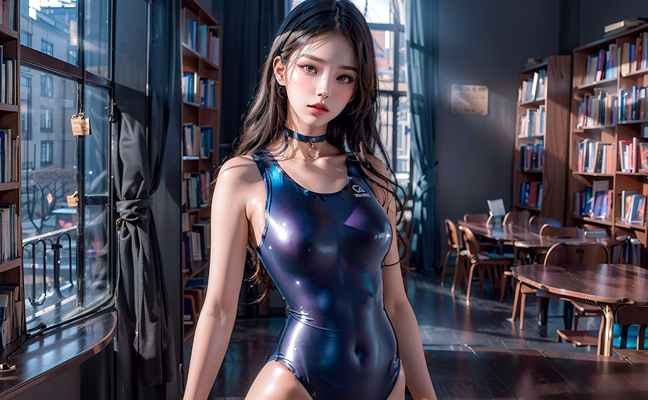 Taimanin Yukikaze (Taimanin) Sexy Latex Girl [AI Generated]