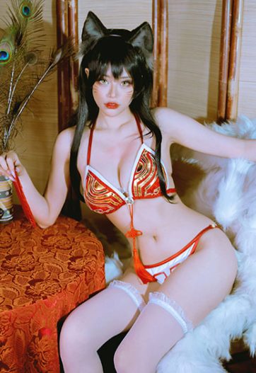 Byoru-Ahri-Bikini-League-Of-Legends-PixiBB