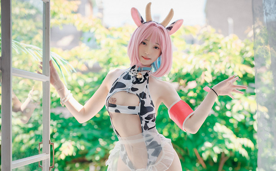 [DJAWA Photo] Bambi (밤비): Sonico-w Micro-top (Super Sonico) (35 photos) Sexy Cosplay